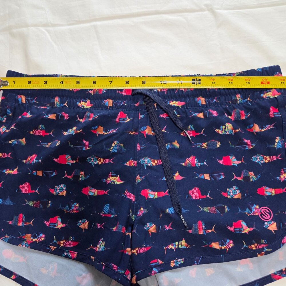 SCSLES Multi Colored Fish Shorts - Picture 3 of 9